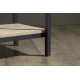 Industrial Style Oak 5 Shelf Bookcase